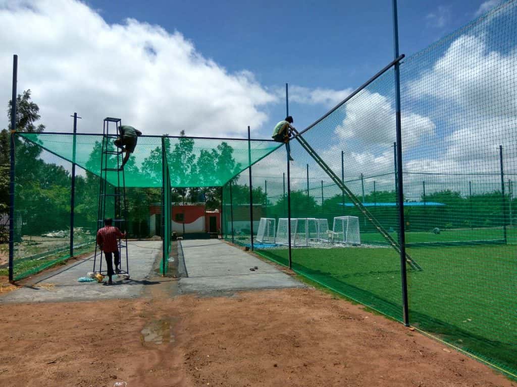 Cricket practice nets in Bangalore